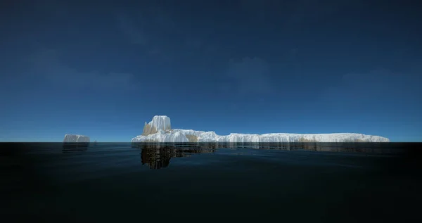 エイリアンの風景の非常に詳細かつ現実的な高解像度3Dイラスト. — ストック写真