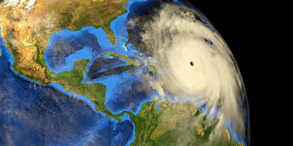 Major Hurricane Earth Uit Space Beeld Elementen Van Deze Afbeelding — Stockfoto