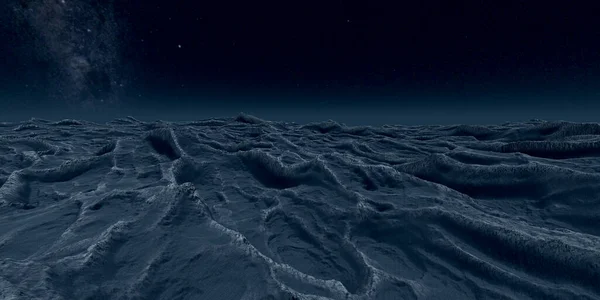 Buitenaards Landschap Uiterst Gedetailleerde Beeld Van Een Aarde Als Exoplaneet — Stockfoto