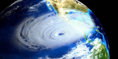 Son derece detaylı ve gerçekçi yüksek çözünürlüklü bir kasırga görüntüsü bize doğu sahilinden yaklaşıyor. Uzaydan çekilmiş. Bu görüntünün elementleri Nasa tarafından döşenmiştir.