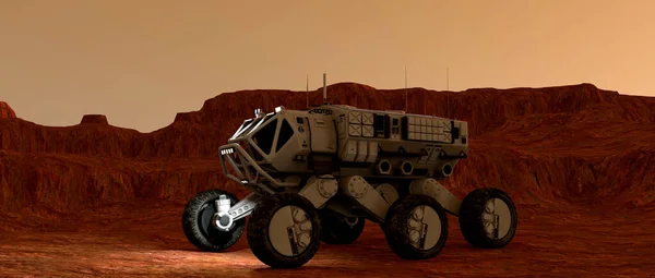Mars Rover Auf Dem Mars — Stockfoto