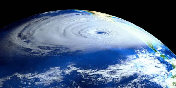 Εξαιρετικά Λεπτομερής Και Ρεαλιστική Υψηλής Ανάλυσης Imageof Τυφώνα Πλησιάζει Μας — Φωτογραφία Αρχείου