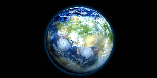 Exoplanet Εξαιρετικά Λεπτομερής Και Ρεαλιστική Εικόνα Υψηλής Ανάλυσης Πυροβολήθηκε Από — Φωτογραφία Αρχείου