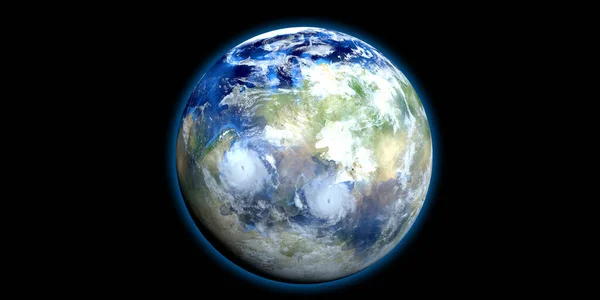 Exoplanet Immagine Estremamente Dettagliata Realistica Alta Risoluzione Colpito Dallo Spazio — Foto Stock