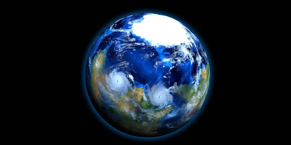 Exoplanet Extreem Gedetailleerd Realistisch Beeld Met Hoge Resolutie Uit Ruimte — Stockfoto