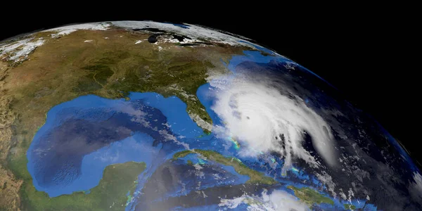 Τυφώνας Humberto Εξαιρετικά Λεπτομερείς Και Ρεαλιστικές Υψηλής Ανάλυσης Εικονογράφηση Πυροβολήθηκε — Φωτογραφία Αρχείου