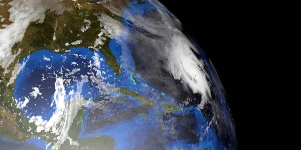 Hurikán Extrémně Detailní Realistický Obraz Vysokým Rozlišením Země Vesmíru Prvky — Stock fotografie