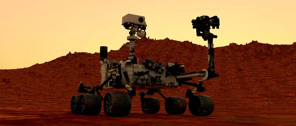 Mars Rover Curiosity Extrem Detaillierte Und Realistische Illustration Elemente Dieser — Stockfoto