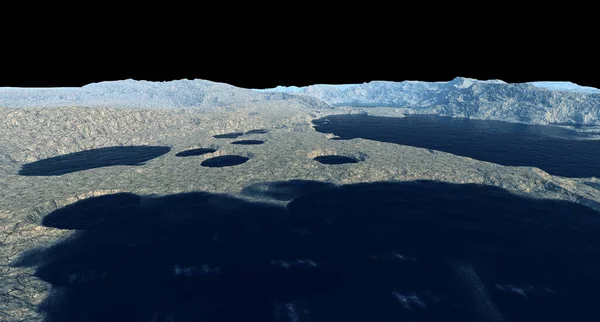 Son Derece Detaylı Gerçekçi Yüksek Çözünürlüklü Gezegendeki Suyun Görüntüsü — Stok fotoğraf