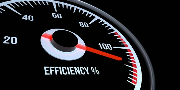 Efficiency Level Meter 100 Extremely Detailed Realistic High Resolution Image — Stock Photo, Image
