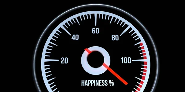 Happiness Indicator 100 Extremely Detailed Realistic High Resolution Image — Stock Photo, Image