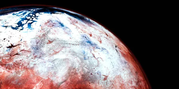 Terraformarea Marte Planeta Imagine Extrem Detaliată Realistă Înaltă Rezoluție Împușcat — Fotografie, imagine de stoc