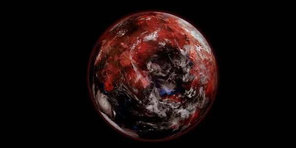 Terraforming Mars like Planet. Extremely detailed and realistic high resolution 3D image. Shot from Space. Elements of this image are furnished by NASA.