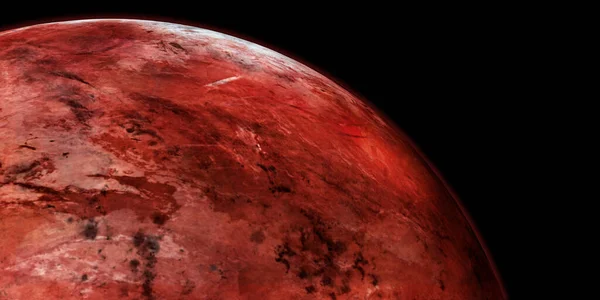 화성을 지구처럼 변화시키는 극도로 세밀하고 현실적 고해상도 이미지입니다 우주에서 날아온 — 스톡 사진