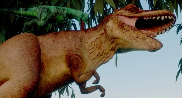 Immagine Alta Risoluzione Estremamente Dettagliata Realistica Dinosauro Estinto Durante Periodo — Foto Stock