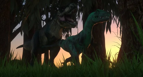 Uiterst Gedetailleerde Realistische Hoge Resolutie Beeld Van Een Uitgestorven Dinosaurus — Stockfoto