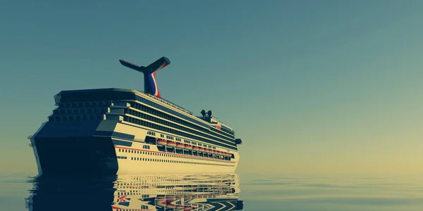 Bateau Croisière Luxe Illustration Haute Résolution Extrêmement Détaillée Réaliste — Photo