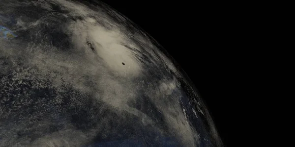Ураган Мари Земля Показана Космоса Элементы Этой Иллюстрации Предоставлены Наса — стоковое фото