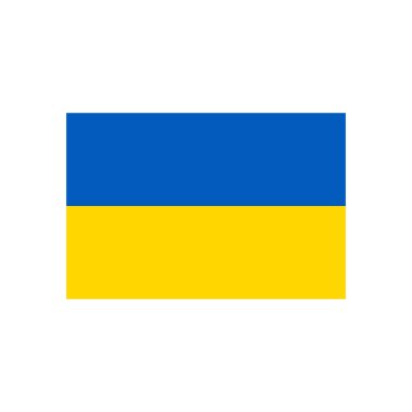 Ukrayna 'nın ulusal bayrağının temsilcisi. Ukrayna bayrağı.