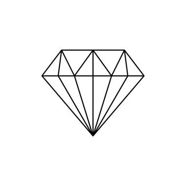 Beyaz arka planda elmasların telleri var. Retro vektör illüstrasyonu.