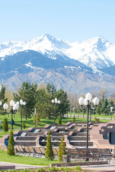 Kazachstan Vroege Lente Park Van Eerste President Van Het Land — Stockfoto