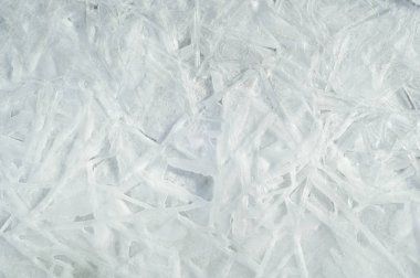 doku. buz. Donmuş buz Nehri üzerinde.