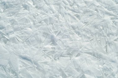 doku. buz. Donmuş buz Nehri üzerinde.