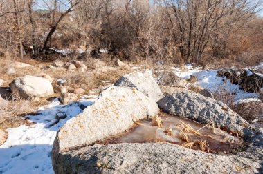Geçen baharda kar - sıcak, sevecen güneş