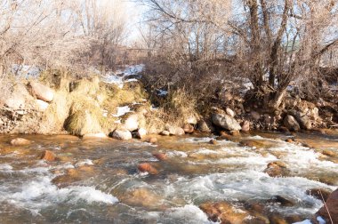 Sıcak, sevgi güneş son bahar kar