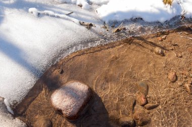 Sıcak, sevgi güneş son bahar kar