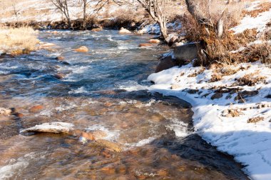 Sıcak, sevgi güneş son bahar kar
