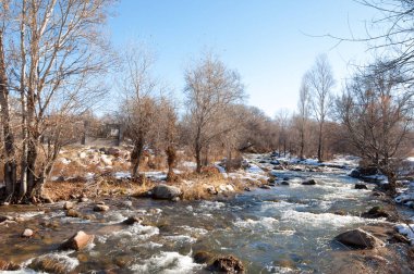 Sıcak, sevgi güneş son bahar kar
