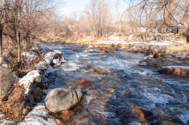 Sıcak, sevgi güneş son bahar kar