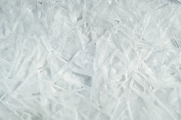 doku. buz. Donmuş buz Nehri üzerinde.