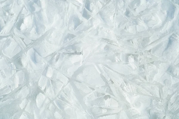 doku. buz. Donmuş buz Nehri üzerinde.