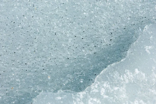 Замерзшее Озеро Весной Весенний Лёд — стоковое фото