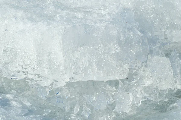 doku. buz. Donmuş buz Nehri üzerinde.