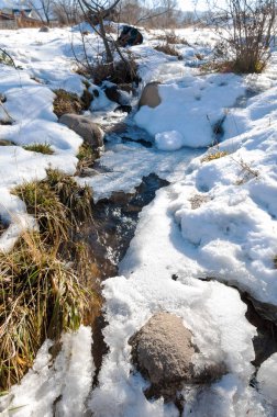 Sıcak, sevgi güneş son bahar kar