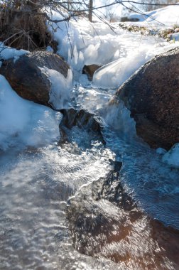 Sıcak, sevgi güneş son bahar kar