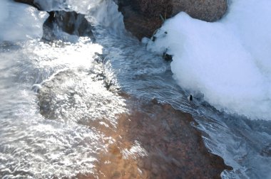 Sıcak, sevgi güneş son bahar kar