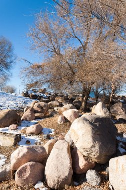 Sıcak, sevgi güneş son bahar kar