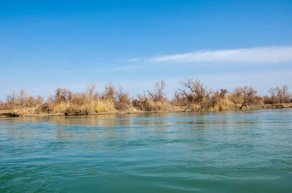 bahar bozkır nehirde. nehir sazlık ile büyümüş. saf zümrüt sudur
