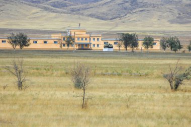 Woodless, zavallı nemi ve genellikle düz ile kuru iklim bölgesinde otsu bitki örtüsü bozkır. çayır, veld, veldt