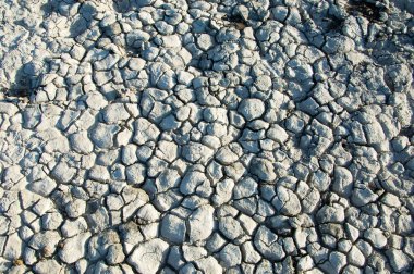 Yere çatlaklar. kuraklık. toprak erozyonu, kırık doku. Kuru kırık zemin. 