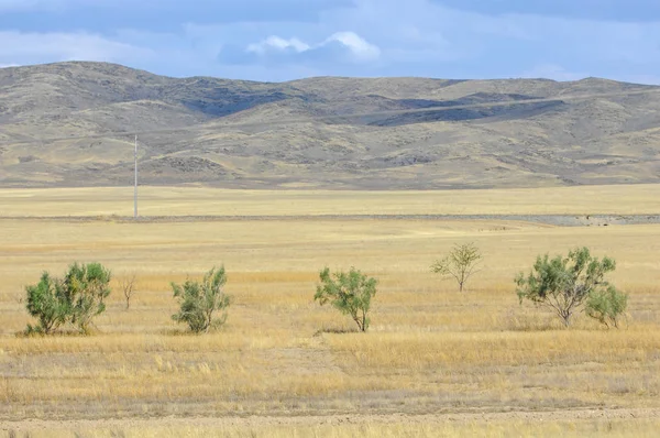 Sonbahar manzara, bozkır Dağları ile. çayır, veld, veldt. otlak, açık, ekilmemiş ülke veya otlak geniş bir açık alan