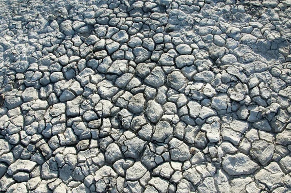 Yere Çatlaklar Kuraklık Toprak Erozyonu Kırık Doku Kuru Kırık Zemin — Stok fotoğraf