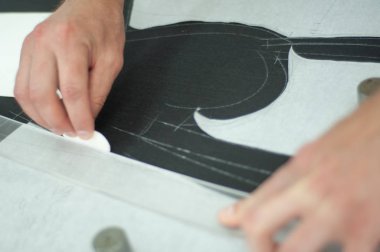 İşleri terzi. Usta, Ütü dikiş uzmanı, Giydir