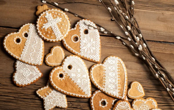 doku, arka plan, el boyaması Çerezler, Lale, willow, eski panoları,