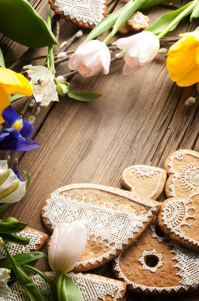 el yapımı kurabiyeler. el zencefil çerezleri boyalı