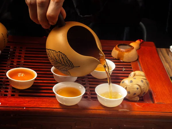 Chinese Tea Culture Refers How Tea Prepared Well Occasions People — Stock Photo, Image